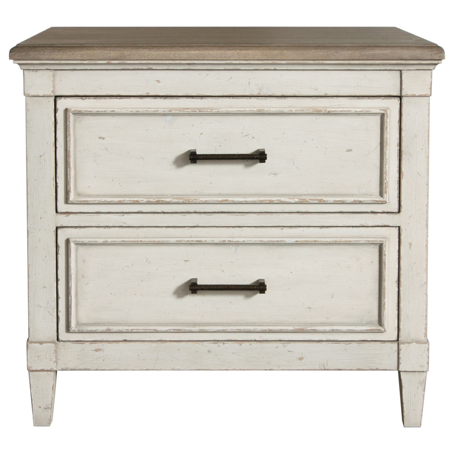 Bassett Bella Cottage Nightstand with Weathered Finish Bassett of